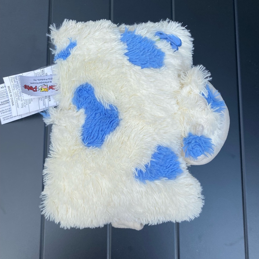 Pillow Pets Sweet Scented Blueberry Cow Stuffed Animal Plush Toy pee wee - Picture 2 of 4